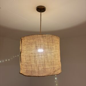 Lampe toile de jute