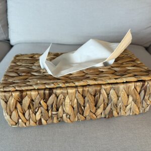 Boîte à mouchoirs en osier